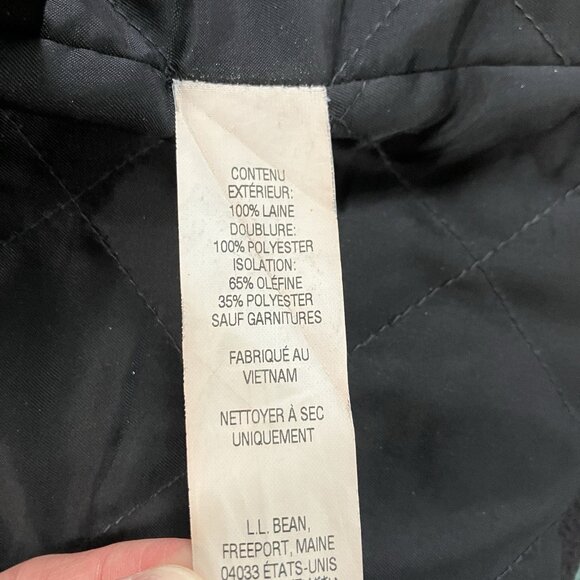 L.L. Bean Duffel Coat Womens 2x Wool Toggles Full Zip Bellandi Duffle Coat - Picture 14 of 15